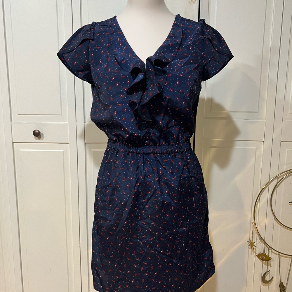 Fun navy mini dress